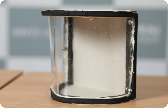 Mirai Speaker prototype on table